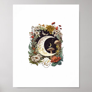 Affiche Rêve De Champignon Goblincore Et Cottagecore Esthé