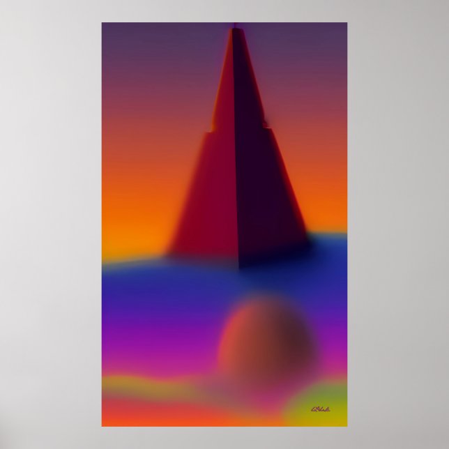 Affiche Rêve de pyramide machiné (Devant)