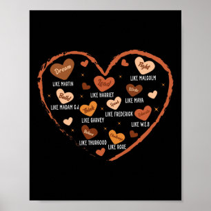 Affiche Rêve du Mois de l'Histoire Noire Comme Martin Diri