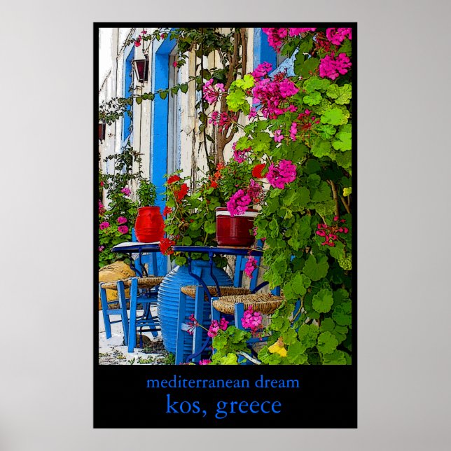 Affiche rêve méditerranéen (Devant)