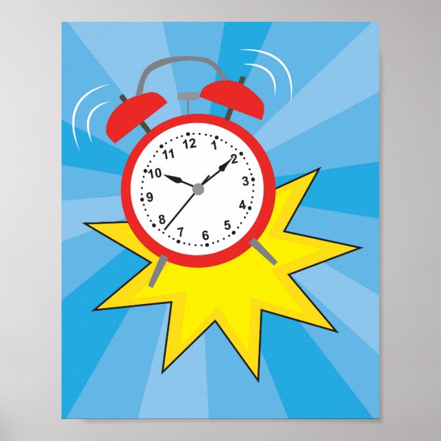 Affiche Réveil de l'horloge (Devant)