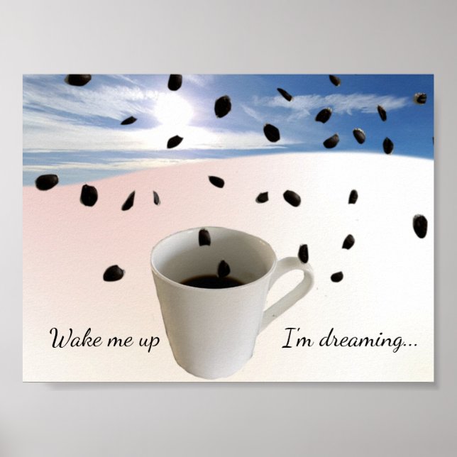 Affiche Réveille-moi, je rêve d'Affiche de Café (Devant)
