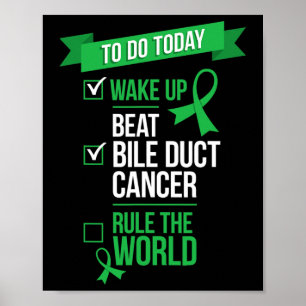 Affiche Réveillez-vous, battez le cancer des voies biliair