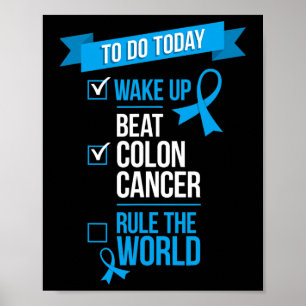 Affiche Réveillez-Vous Battez le Cancer du Côlon et RéGnez