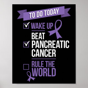 Affiche Réveillez-Vous Battez le Cancer du Pancréas et Rég