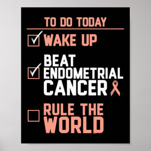 Affiche Réveillez-vous vaincre le cancer de l'estomac qui