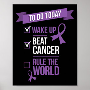 Affiche Réveillez-vous vaincre le cancer et juguler le mon