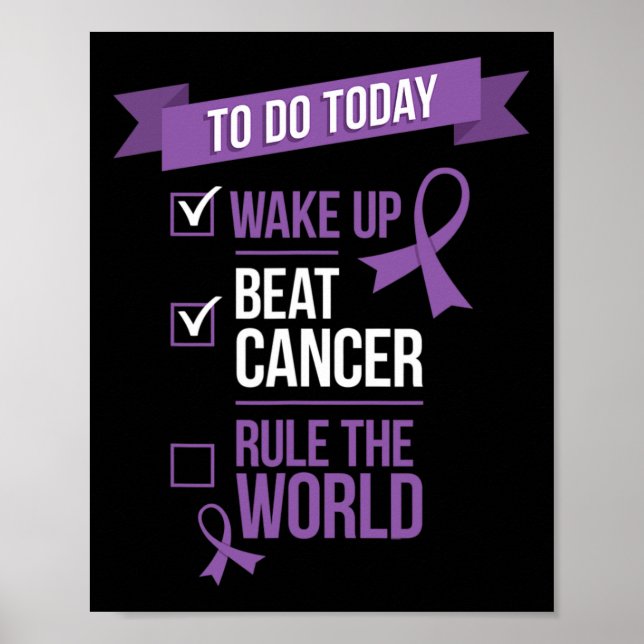 Affiche Réveillez-vous vaincre le cancer et juguler le mon (Devant)