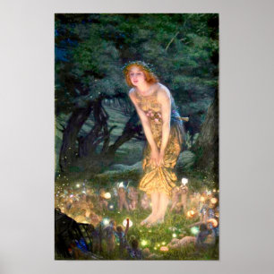 Affiche Réveillon de mi-été d'Edward Robert Hughes