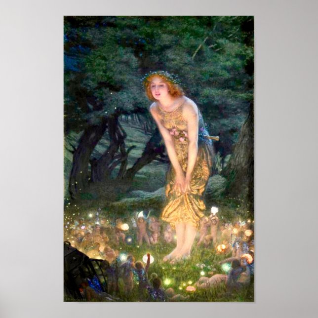 Affiche Réveillon de mi-été d'Edward Robert Hughes (Devant)