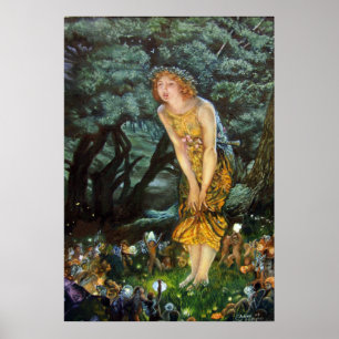 Affiche Réveillon d'été, Edward Robert Hughes