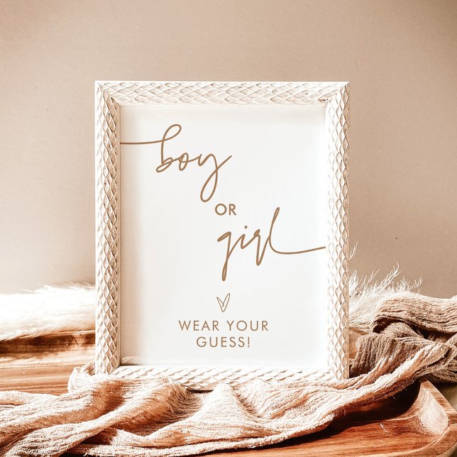 Affiche Révélation de genre Portez votre signal de jeu, Ne (Créateur téléchargé)