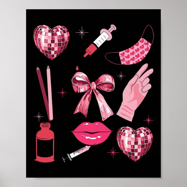 Affiche Revendeuse de Botox de la Saint-Valentin Coquette  (Devant)