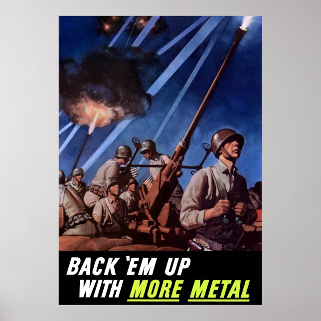 Affiche Revenez Avec Plus De Métal (Devant)