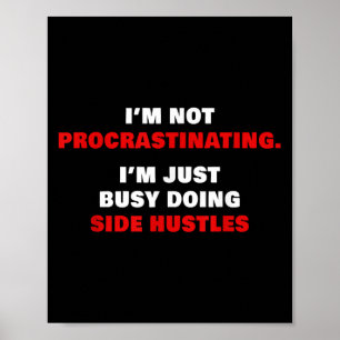 Affiche Revenus de l'entrepreneur en ligne - Side Hustle F