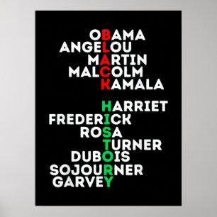 Affiche Rêver Comme Martin Black History Mois
