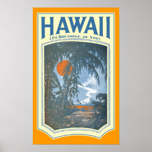 Affiche Rêver de l'affiche d'Hawaï