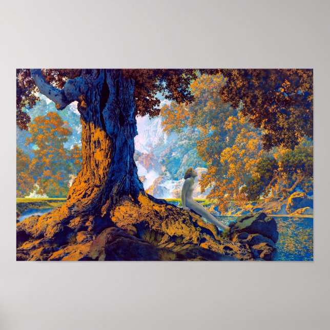 Affiche Rêverie | Maxfield Parrish | (Devant)
