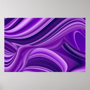 Affiche Rêves d'arc-en-ciel de fleurs violettes