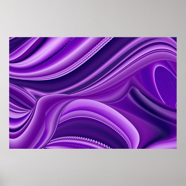 Affiche Rêves d'arc-en-ciel de fleurs violettes (Devant)