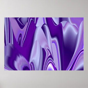 Affiche Rêves d'arc-en-ciel de fleurs violettes