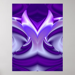Affiche Rêves d'arc-en-ciel de fleurs violettes