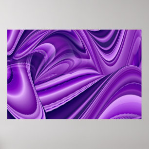 Affiche Rêves d'arc-en-ciel de fleurs violettes