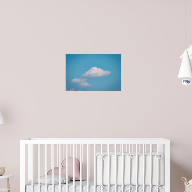 Affiche Rêves d'Azur : Nuages minimalistes d'été (Pépinière 2)