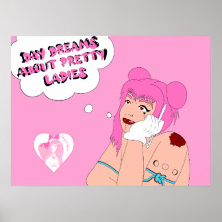 Affiche Rêves de jour sur les jolies dames