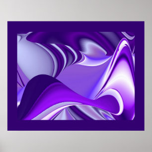 Affiche Rêves de neige violette, Art de fantaisie de arc-e