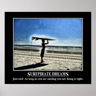 Affiche rêves de surfpirate