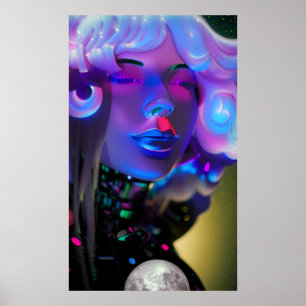 Affiche Rêves d'une humeur si bleue - Ken Gage Art