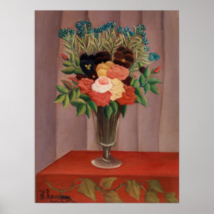 Affiche Rêves floraux, Bouquet de fleurs d'Henri Rousseau