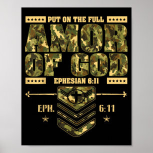 Affiche Revêtez la pleine armure de Dieu - Religieux chrét