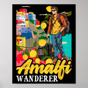 Affiche Rêveur d'Amalfi Italie Côte d'Amalfi Citron Voyage