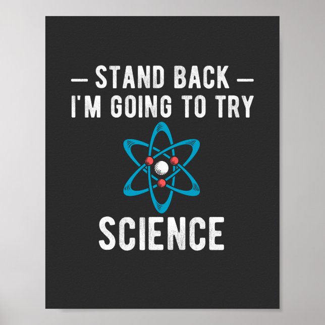 Affiche Reviens Je vais essayer la science, je vais essaye (Devant)