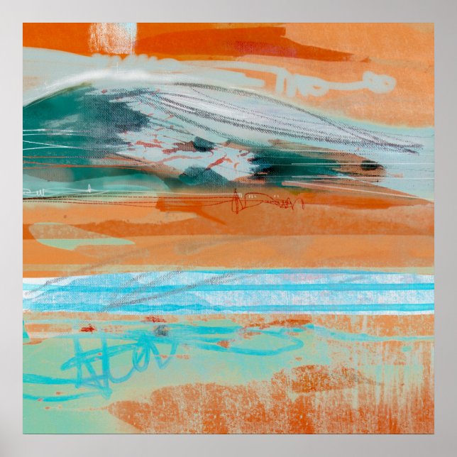 Affiche Révision de la méditation 1 - Peinture paysagère A (Devant)