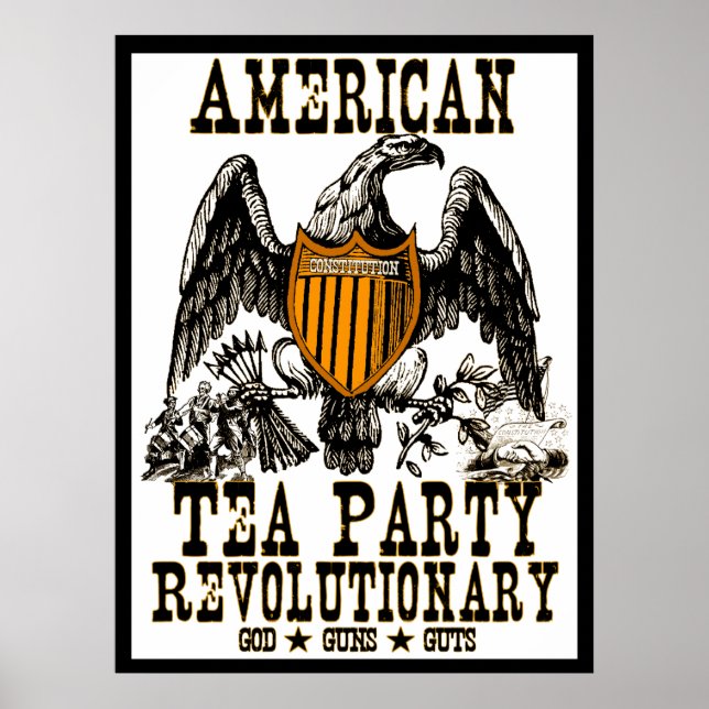 Affiche Révolution du Tea Party (Devant)