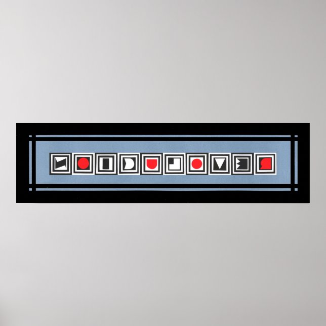 Affiche RÉVOLUTION noir gris rouge (Devant)