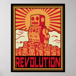 Affiche révolution robotique