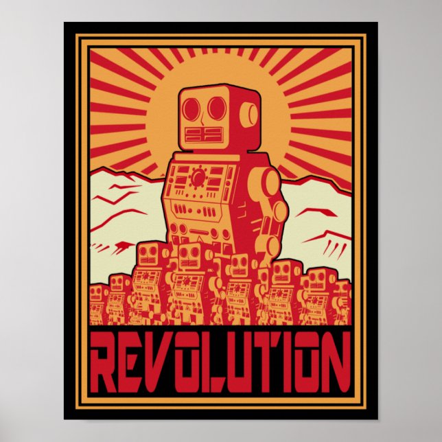 Affiche révolution robotique (Devant)