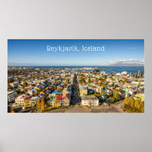 Affiche Reykjavik Islande