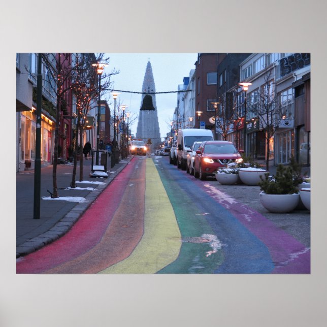 Affiche Reykjavík Islande (Devant)