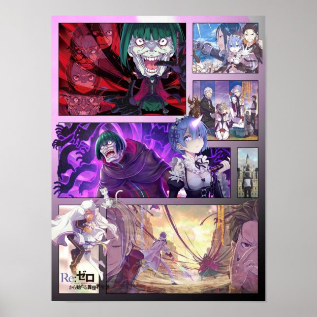 Affiche ReZero Betelgueuse Rem y Subaru (Devant)