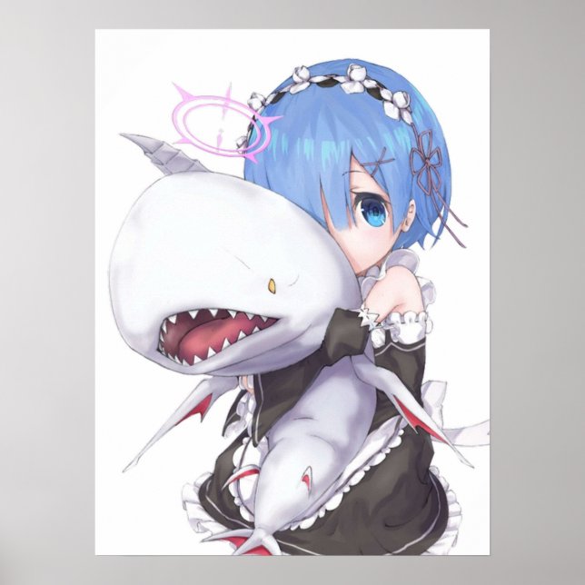 Affiche ReZero Rem mignonne (Devant)