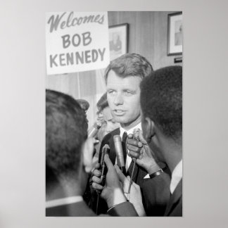 Affiche RFK s'adresse aux journalistes - Atlantic City DNC