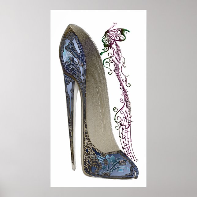 Affiche Rhapsody dans Blue Stiletto Chaussure Musique Art  (Devant)