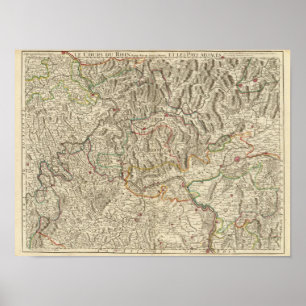 Affiche Rhine River Valley