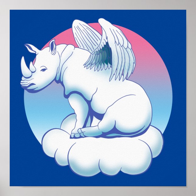 Affiche Rhino Angel - Sensibilisation à la conservation de (Devant)