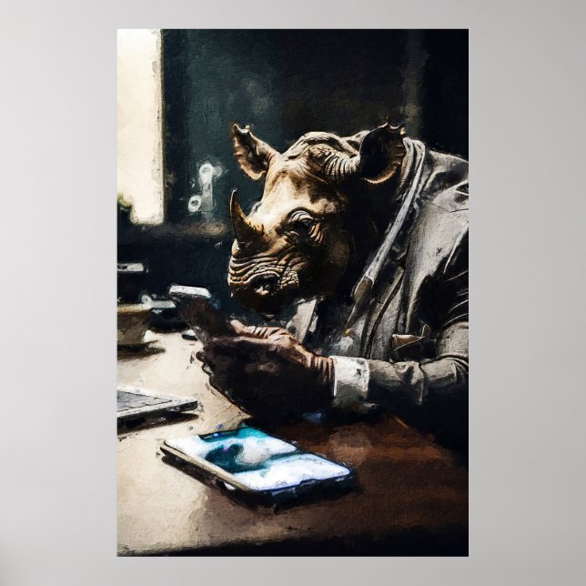 Affiche Rhino excentrique (Devant)